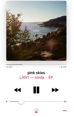 pink skies