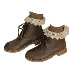 brown boots - vintage