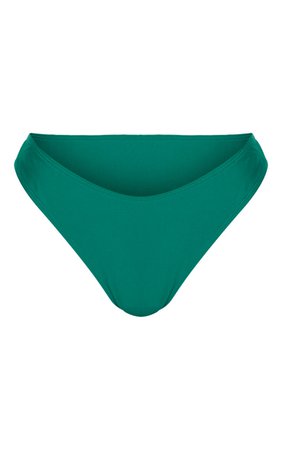 Emerald Green Mini Brazilian Bikini Bottom | PrettyLittleThing