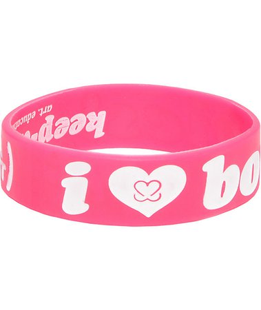 rubber silicone bracelets i heart boobies - Google Search