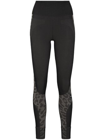 Adidas By Stella McCartney Leopard Print Workout Leggings - Farfetch