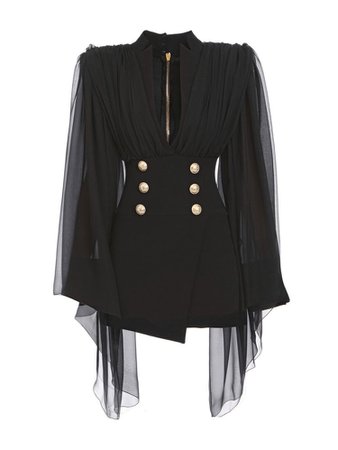 Black sheer blazer/suit?
