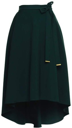 Emily Lovelock High-Low Hem Skirt - Green