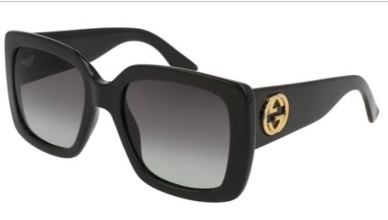 black Gucci sunglasses