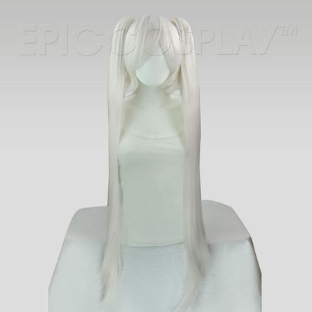 White pigtail wig