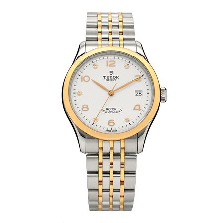 TUDOR Stainless Steel 18K Rose Gold Diamond 36mm 1926 Automatic Watch White 91451 1148718 | FASHIONPHILE