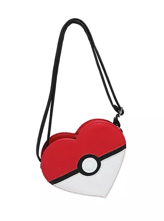 Loungefly Pokemon Poke Ball Heart Crossbody Bag