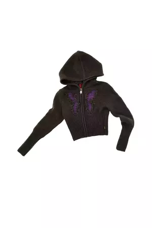 Frayed Butterfly Knit Hoodie | Marc Jacobs Heaven