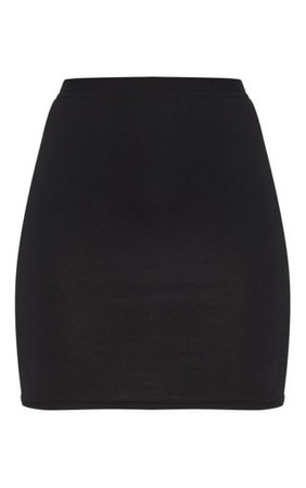 Basic Black Jersey Mini Skirt | Mini Skirts | PrettyLittleThing