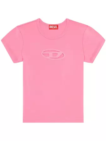 Diesel T-Angie cut-out Logo T-shirt - Farfetch