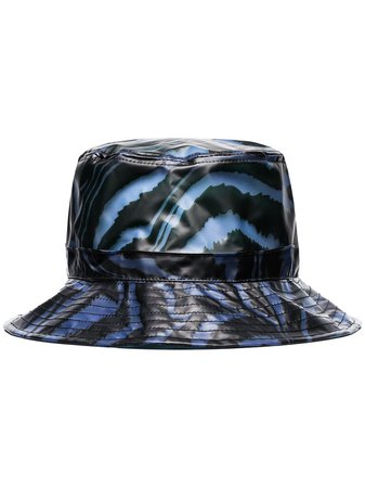 Ganni Zebra Print Bucket Hat | Farfetch.com