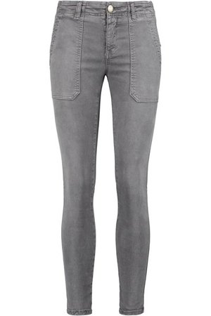 Latest Current/Elliott Gray The Conductor Mid-Rise Skinny Jeans for Women Outlet :