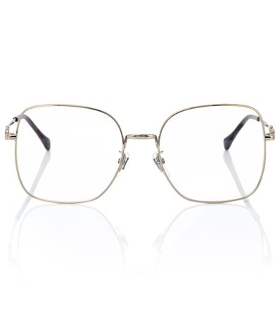Gucci - Horsebit square glasses | Mytheresa