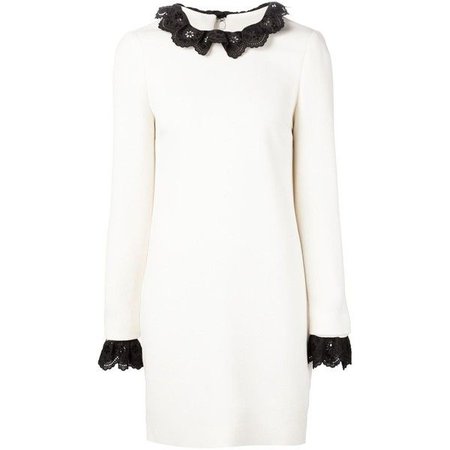 victoria beckham black lace collar dress - Google Search
