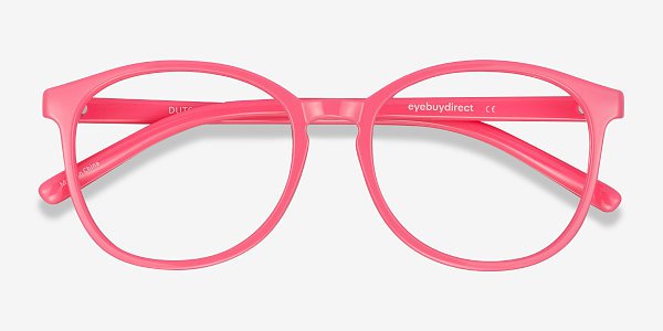 Dutchess - Round Neon Pink Frame Glasses For Women | EyeBuyDirect