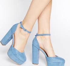 baby blue platform shoes