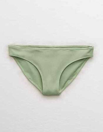 Aerie Ribbed Scoop Bikini Top , Camper Green | Aerie for American Eagle