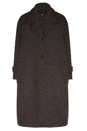 Коричневое пальто с отделкой Low Classic – купить в интернет-магазине в Москве