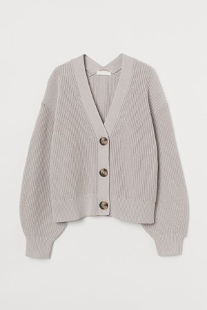 Rib-knit Cardigan - Lavender - Ladies | H&M US
