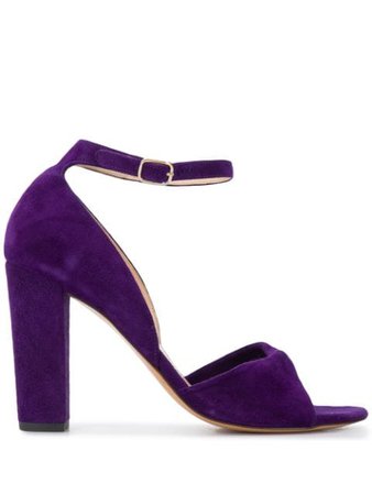 Purple Tila March Bow-Detail Sandals | Farfetch.com