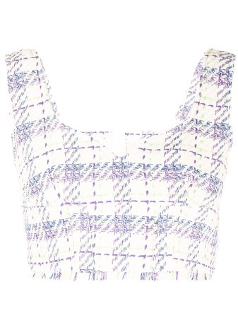 BAPY BY *A BATHING APE® Cropped check-print Vest Top - Farfetch