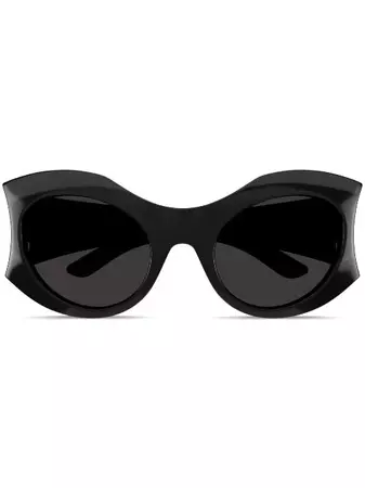 Balenciaga Eyewear Солнцезащитные Очки в Массивной Оправе - Farfetch
