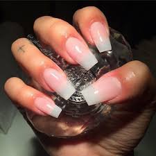 White and Clear Nails - Google Search
