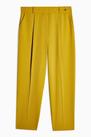 Chartreuse Suit Peg Pants | Topshop