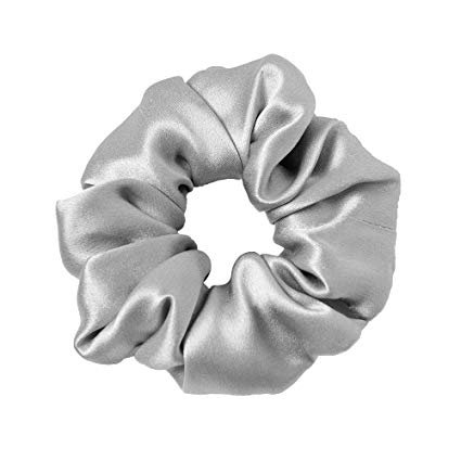 Amazon.com : LilySilk Silk Charmeuse Scrunchy -Regular -Scrunchies For Hair - Silk Scrunchies For Women Soft Hair Care Silver Grey : Beauty