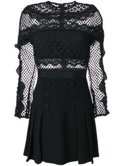 Reduce crochet pleated dress