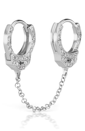 Maria Tash 6.5mm Medium Chain Diamond Handcuff Clickers | Nordstrom