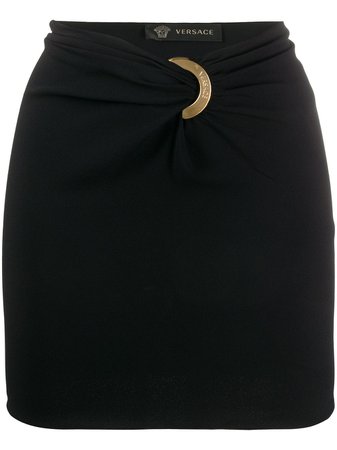 Versace Draped Mini Skirt