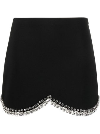 AREA crystal-embellished Mini Skirt - Farfetch