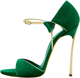 suede open toe buckle women's Kelly green sandals