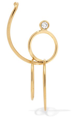 Ana Khouri | Camille 18-karat gold diamond earring | NET-A-PORTER.COM