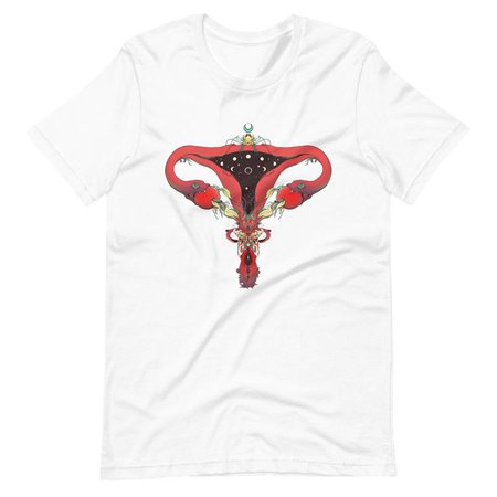 Snake Uterus T-shirt Feminist Ovaries Graphic Tee Feminism | Etsy