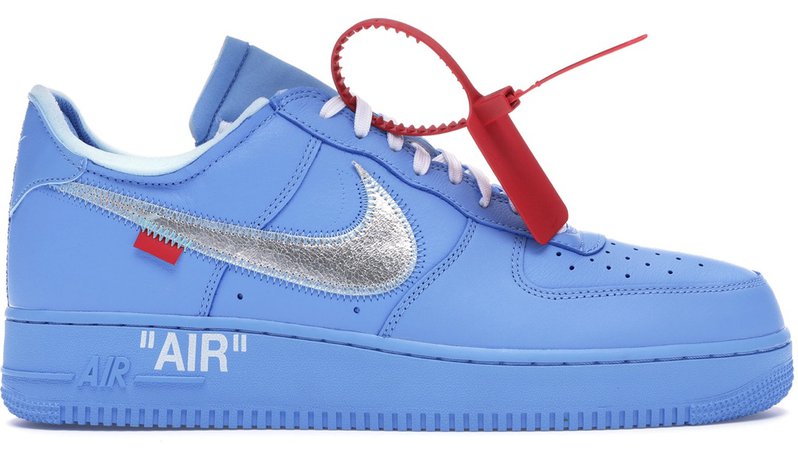 Blue Air Force Ones Off White