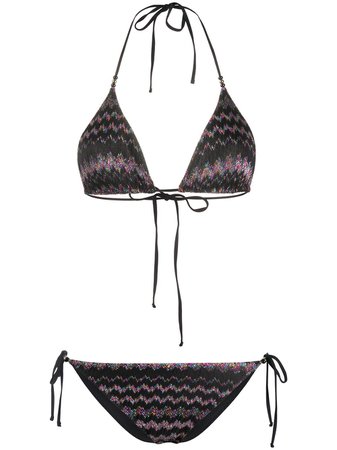 Missoni Mare Chevron Metallic Thread Bikini - Farfetch