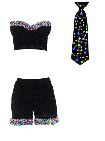 Ashley Williams | Gabrielle Skirt Belly Bars Modified to Bustier,  Shorts, and Neck Tie (Dei5 Edit)