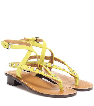 Jings embellished suede sandals