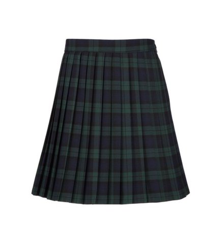 plaid uniform skirt