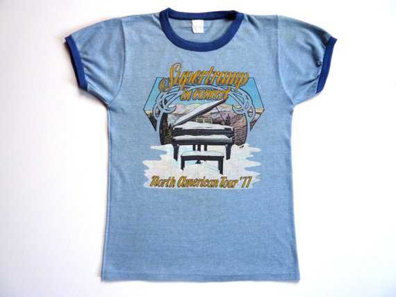 Vintage 70's Tee-Shirt Supertramp In Concert