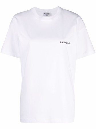 Balenciaga logo-print T-shirt - FARFETCH