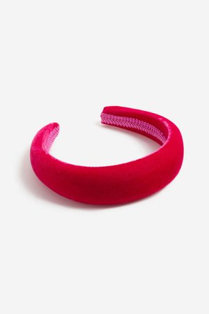 **Pink Padded Headband | Topshop