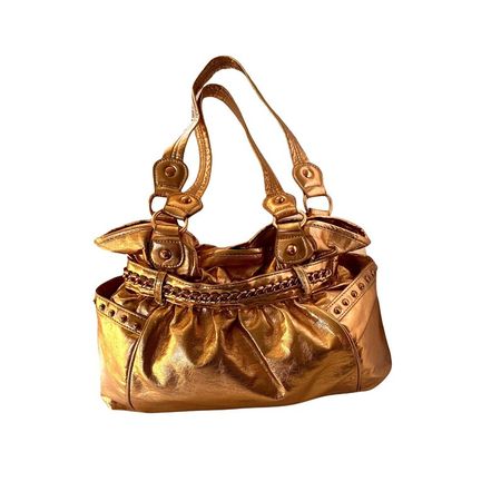 Vintage Y2K Rose Gold Metallic Fashion Shoulder Handbag OS - Etsy Australia