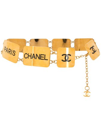 Chanel Pre-Owned 1993 CC-logo chain belt gold BE93P - Farfetch