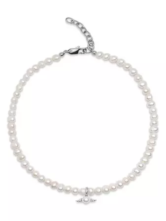 Nialaya Jewelry wing-pendant Pearl Necklace - Farfetch