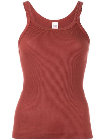RE/DONE ribbed racerback tank top