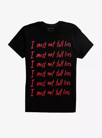 Harry Potter I Must Not Tell Lies T-Shirt