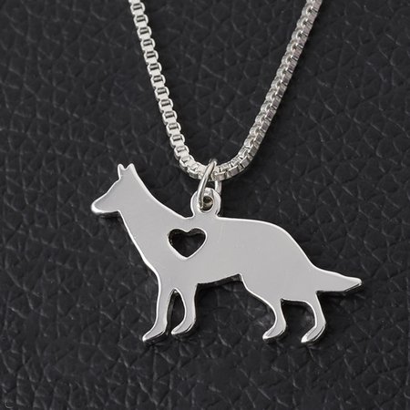 Online Shop Hot sales Pitbull Jewelry, Cattle Dog-Blue Heeler Necklace, Hand Cut Dog Pendant with Heart For Personalized Pets Puppy Gifts | Aliexpress Mobile